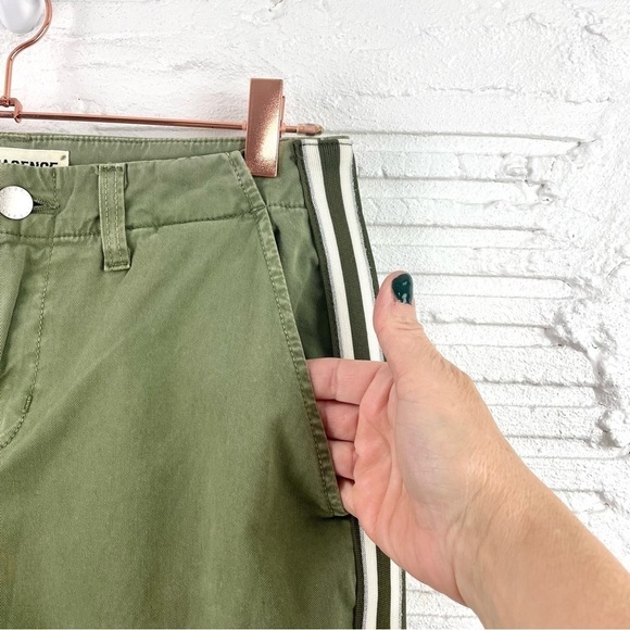 L' AGENCE Jem Skinny High Rise Trouser Racer Stripe Brigade Color Size 24 - Picture 4 of 16